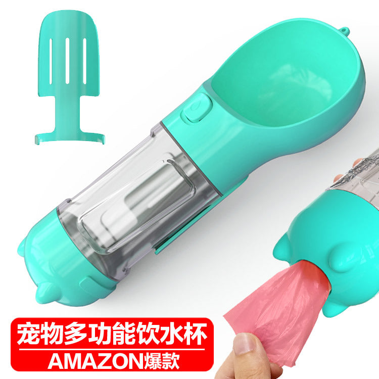 Pet Traveling Water Cup Dog Supplies Travel Outdoor Drinking Fountain Multi-function Toilet Shovel Pet Water Bottle